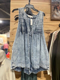 Denim romper
