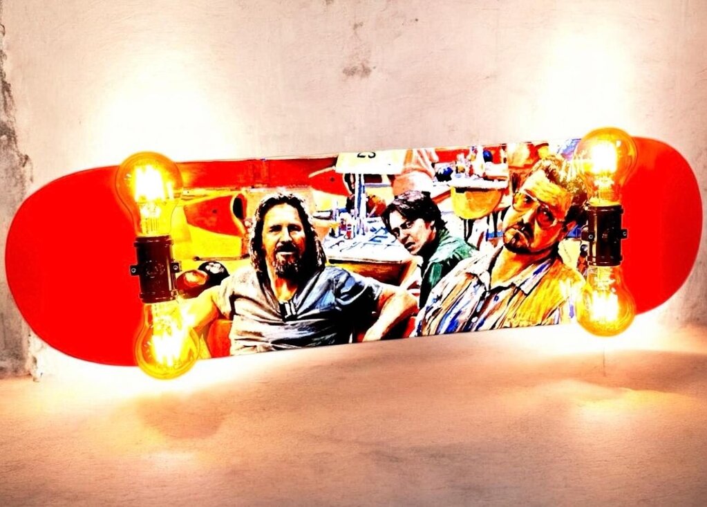 The Dude Skateboard Lamp