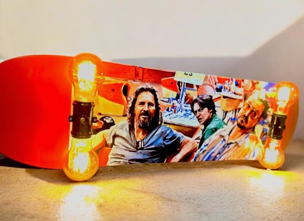 The Dude Skateboard Lamp