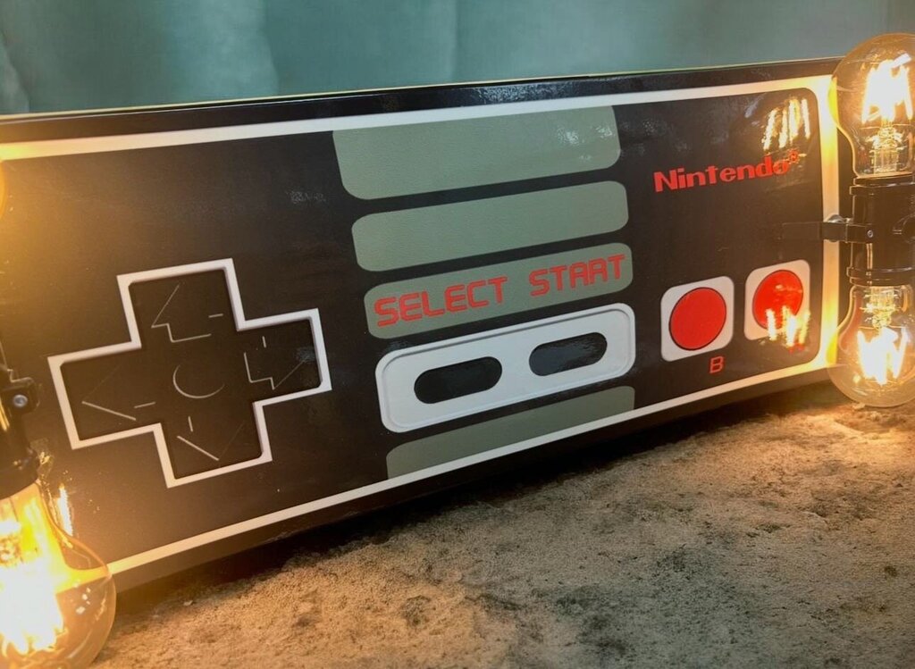 NES Controller Skateboard Lamp