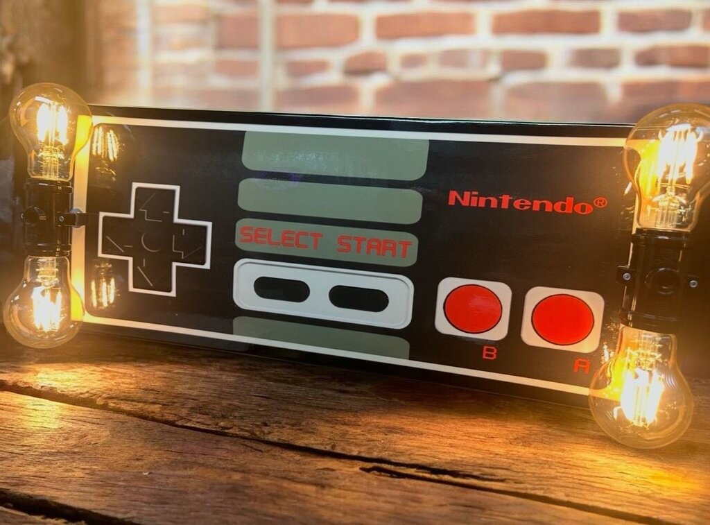 NES Controller Skateboard Lamp