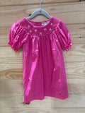 Hot Pink Smocked Bow Dress