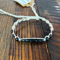Bone & Black Bracelet