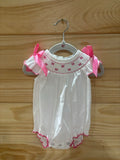 Fall White Smocked Bubble