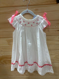 Fall White Smocked Dress