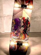 Thor and Deadpool Skateboard Lamp