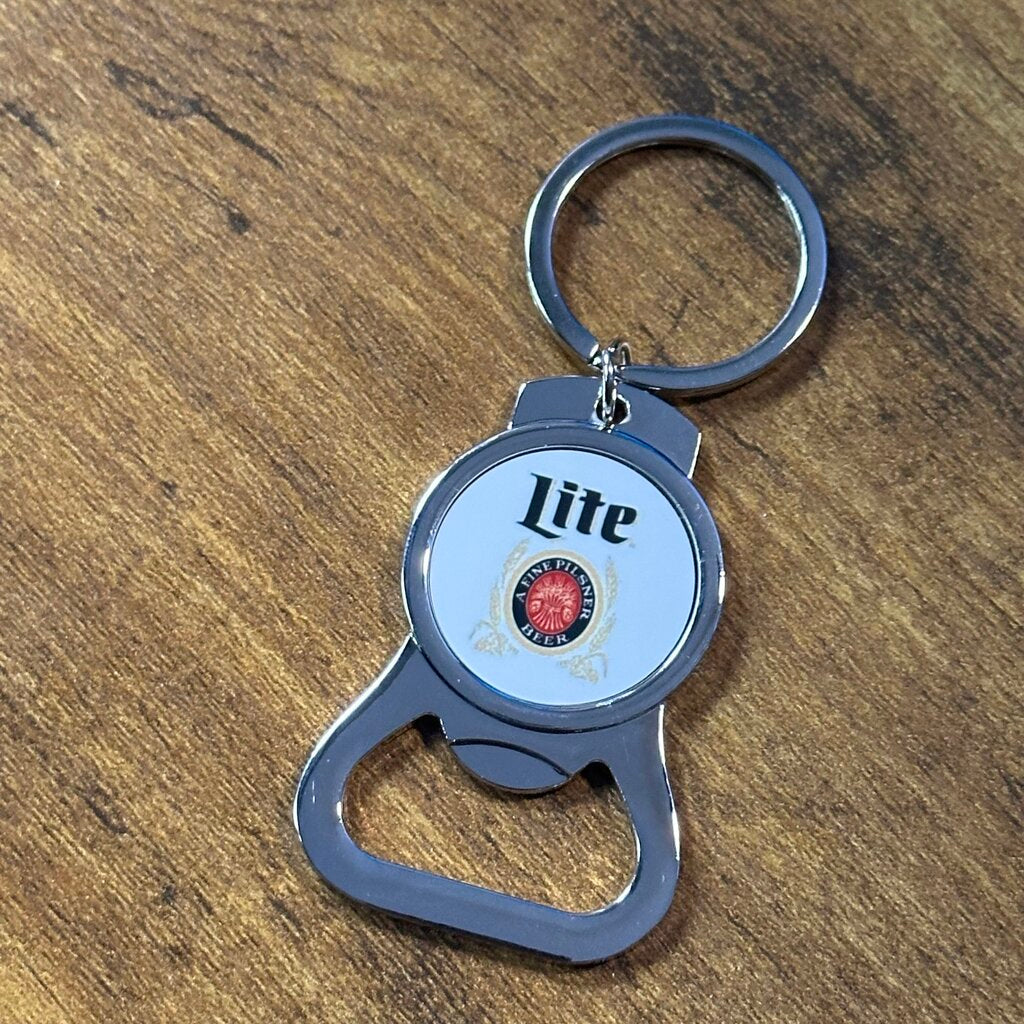 Keychain Bottle Opener-Miller Lite