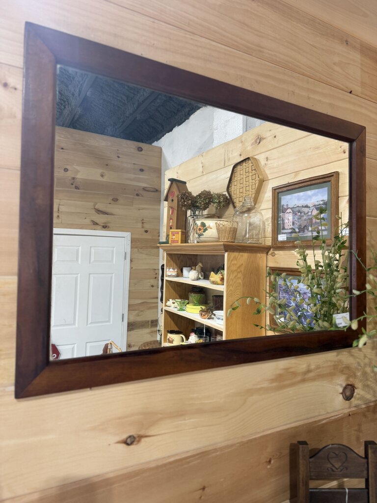 Large Wooden Mirror