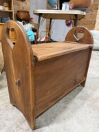 Wooden Heart Storage Bench