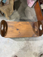 Wooden Heart Storage Bench