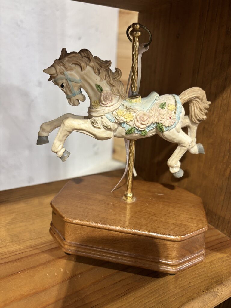 Horse Carousel Music Box