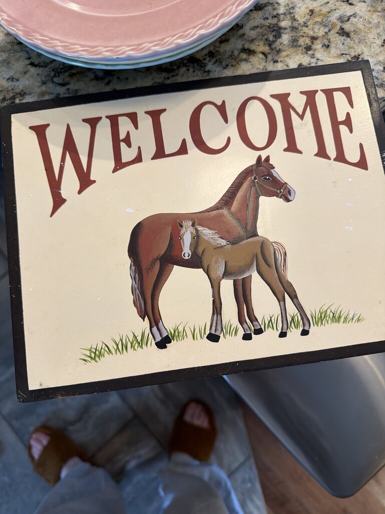 Horse Welcome Sign