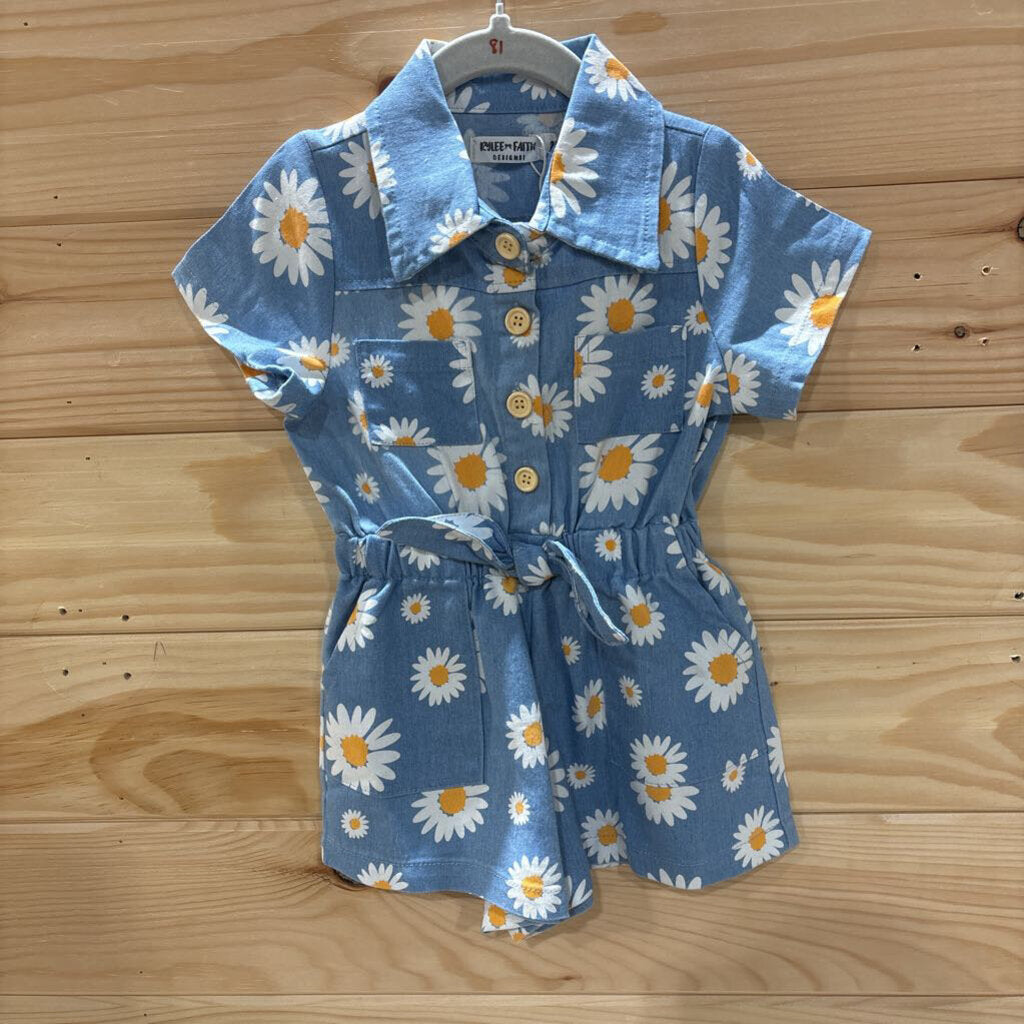 Denim Daisy Romper 2