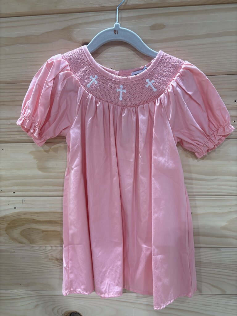 Coral Smocked Dress 4