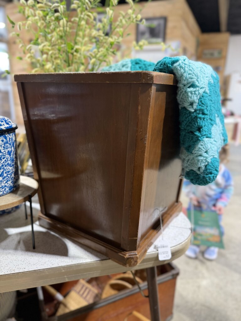 Wooden Trash Receptacle or Plant Holder