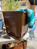 Wooden Trash Receptacle or Plant Holder