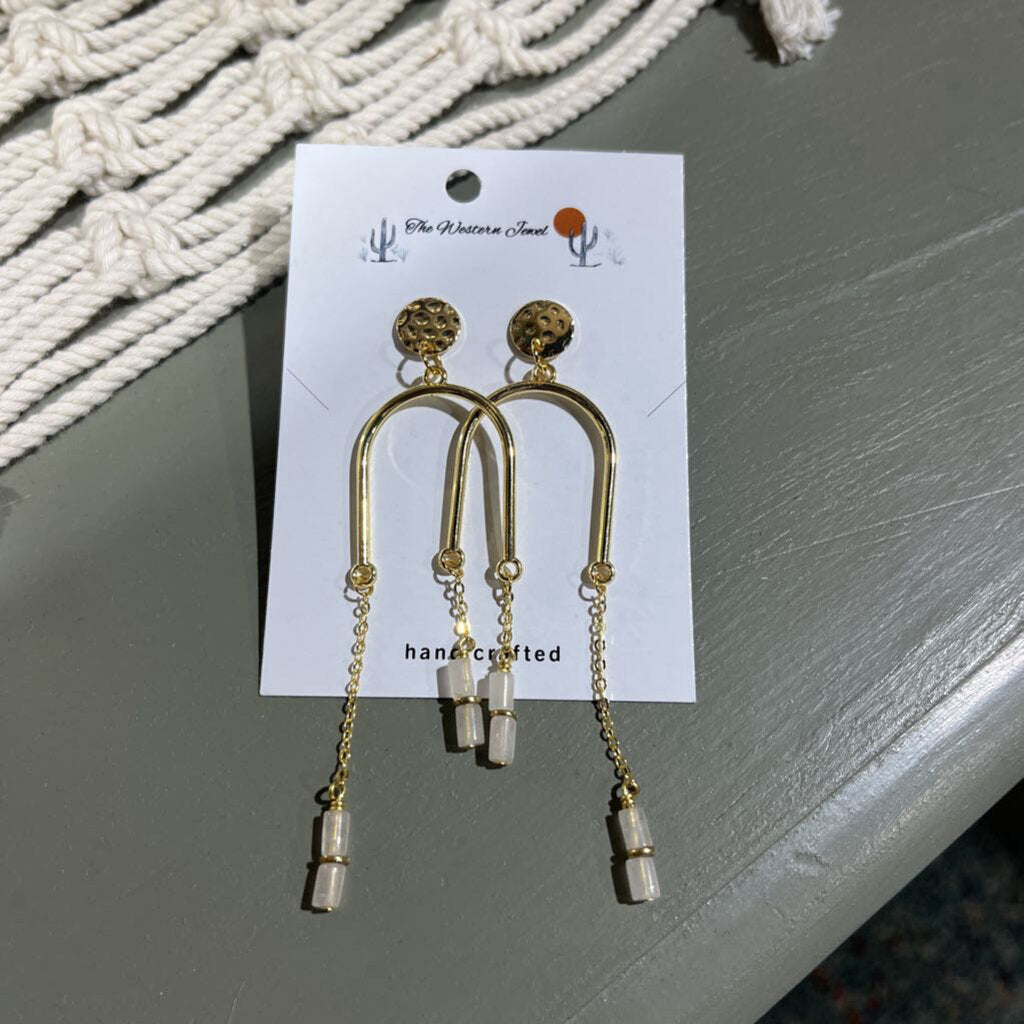 Tear drop 14K gold plated earrings