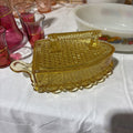 Yellow depression candy dish