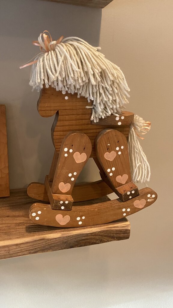 15" Wooden Rocking Horse (2)