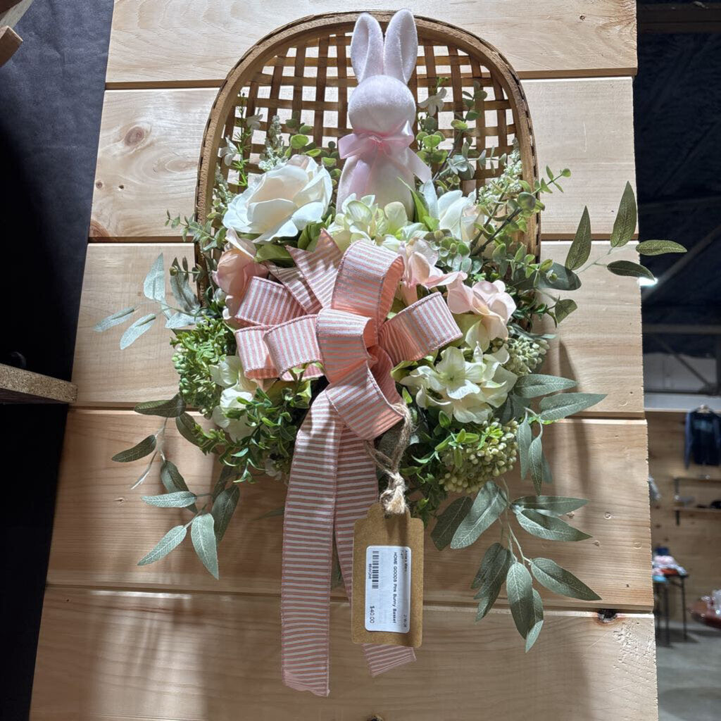 Pink Bunny Basket