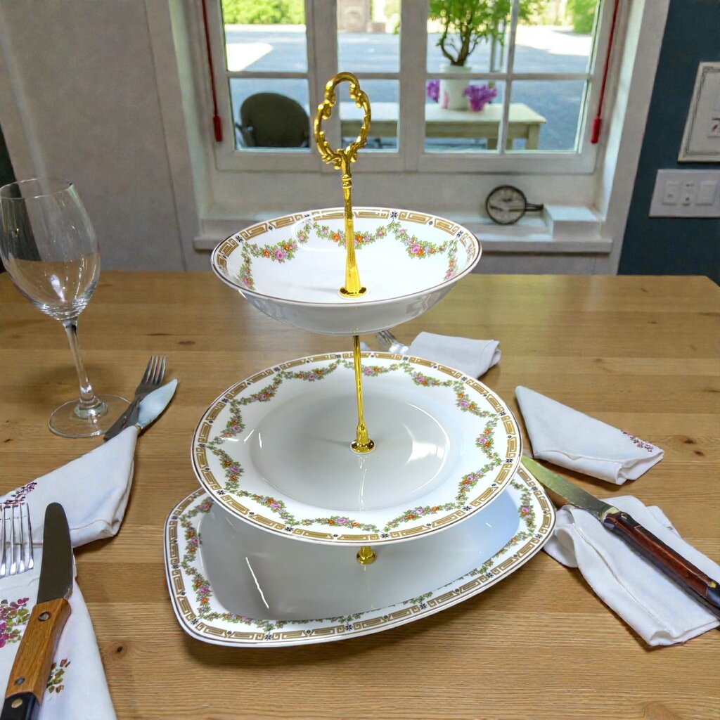 TK Thun Bohemia 3 Tiered Tray