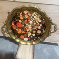 Gold/Floral Tray