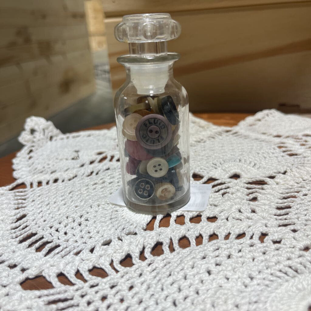 Small Jar w/buttons