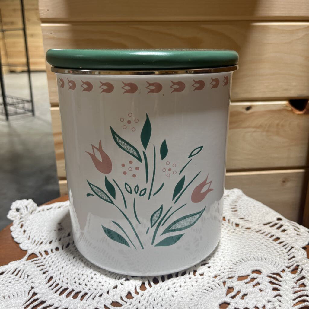 Lg Enamel Canister