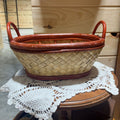 Basket with red trim