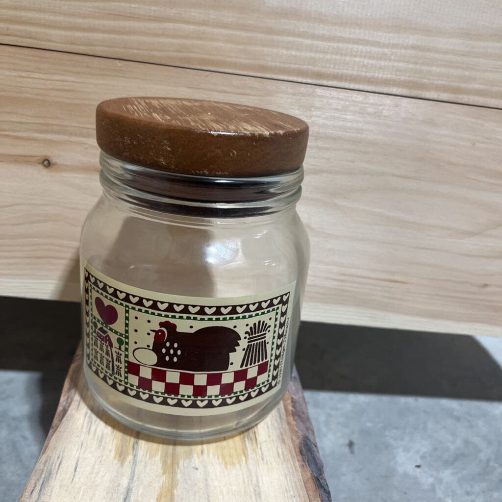 Chicken jar with lid
