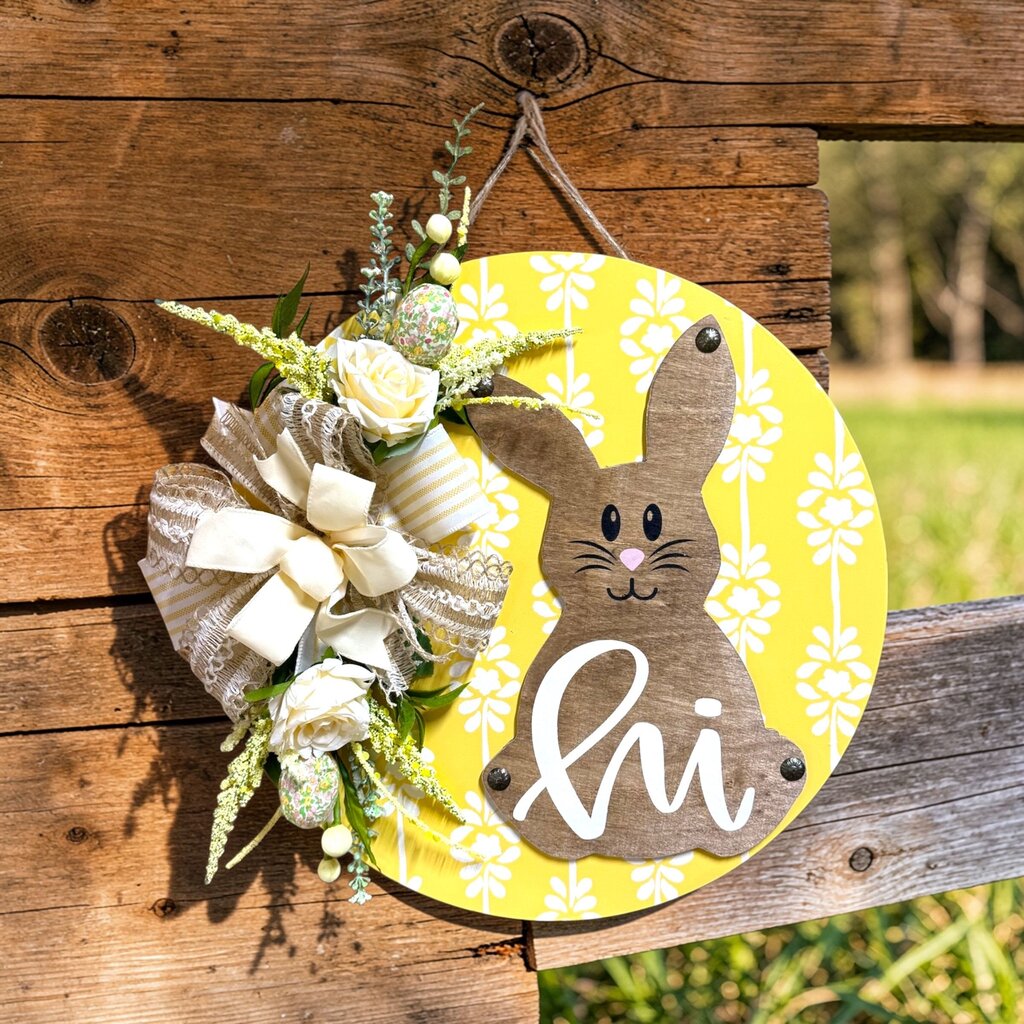 Hi Bunny Door Hanger
