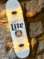 Skateboard Lamp - Miller Lite