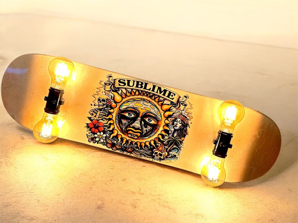Skateboard Lamp - Sublime