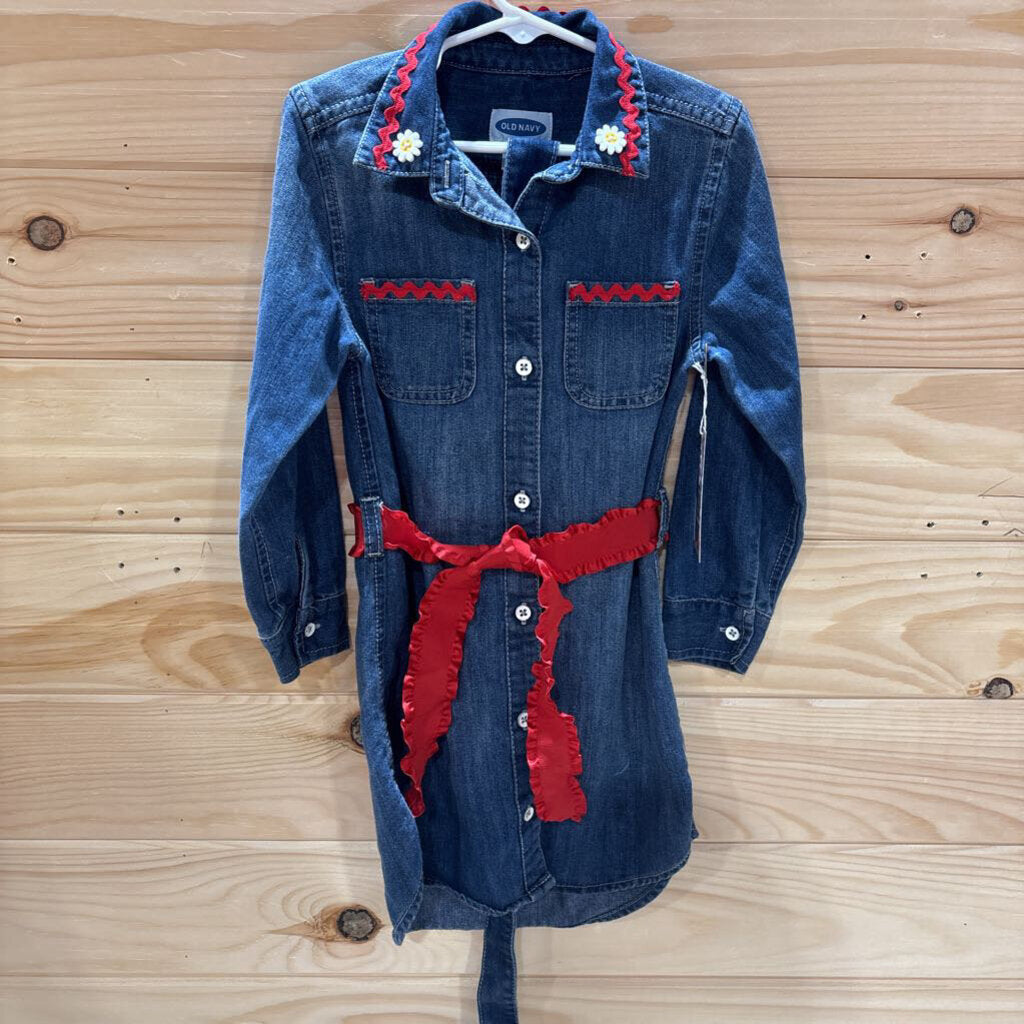Child Denim Dress W/ Reverse Applique 5T