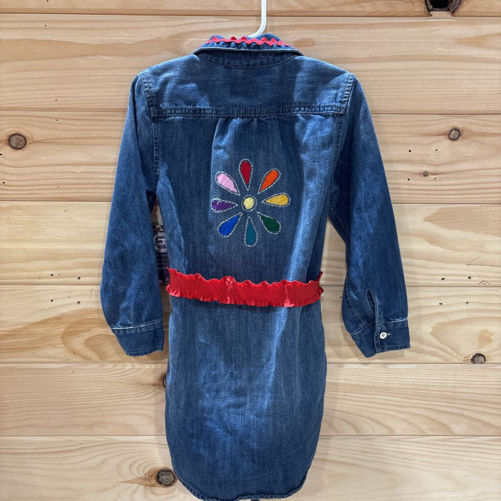 Child Denim Dress W/ Reverse Applique 5T