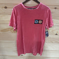 Coral Tshirt W/ Granny Square Pocket M