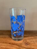 Blue Floral Tea Glass