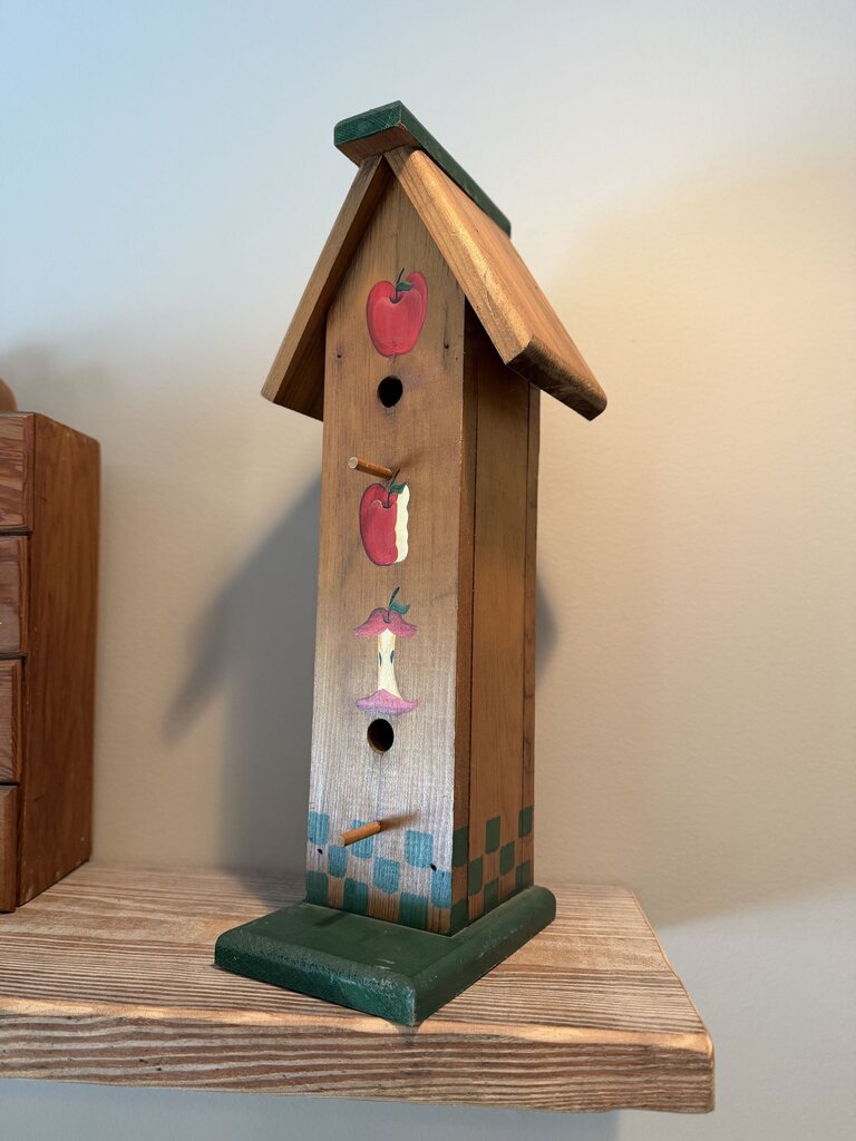 Tall Apple Birdhouse
