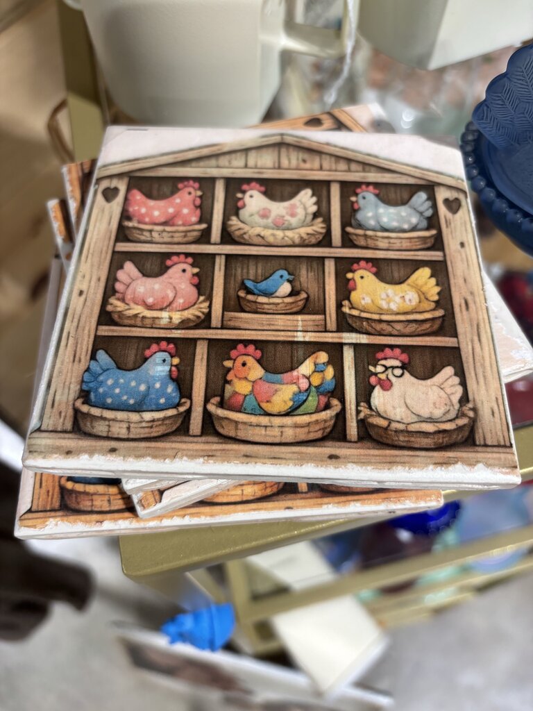 Hen Coaster Set of 4