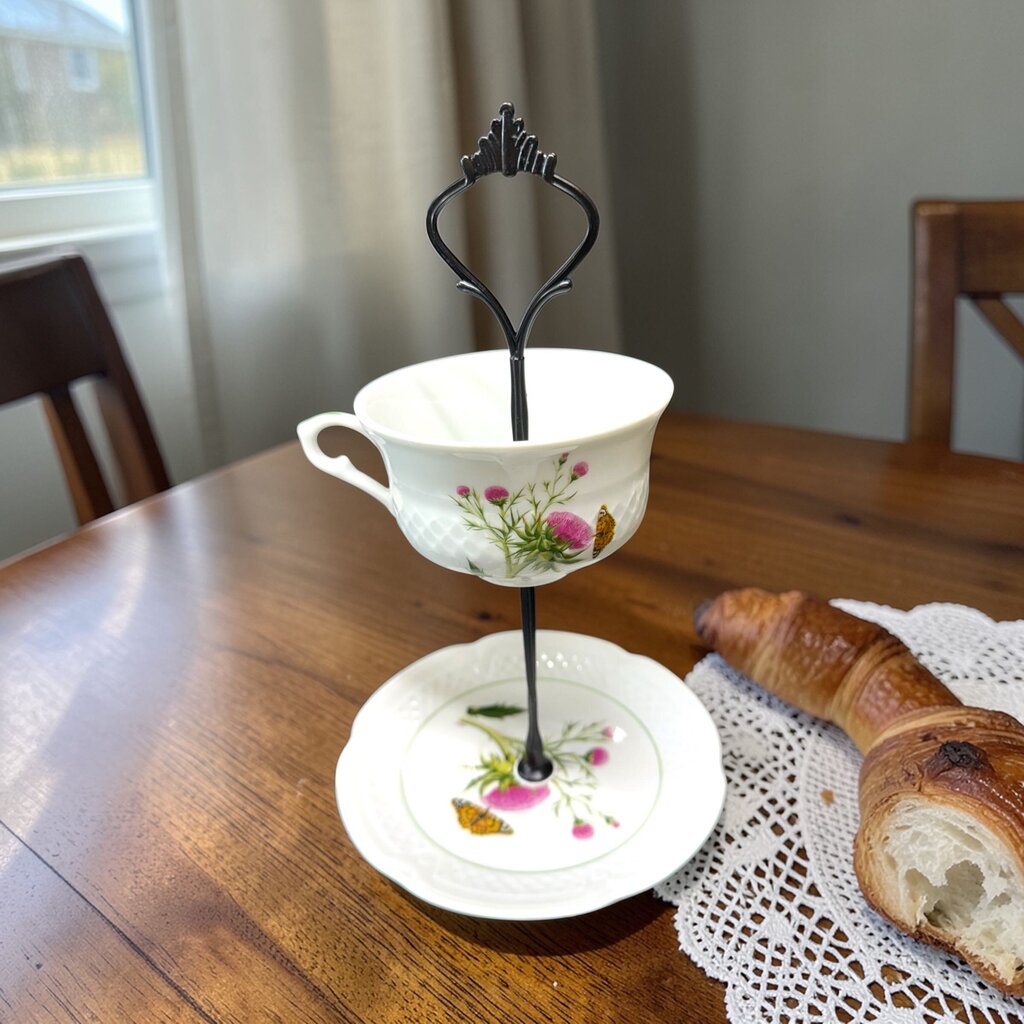 2 Tier Tray--Black Hardware