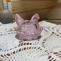 Rose Pink Rosso Hen on Nest 3.5"