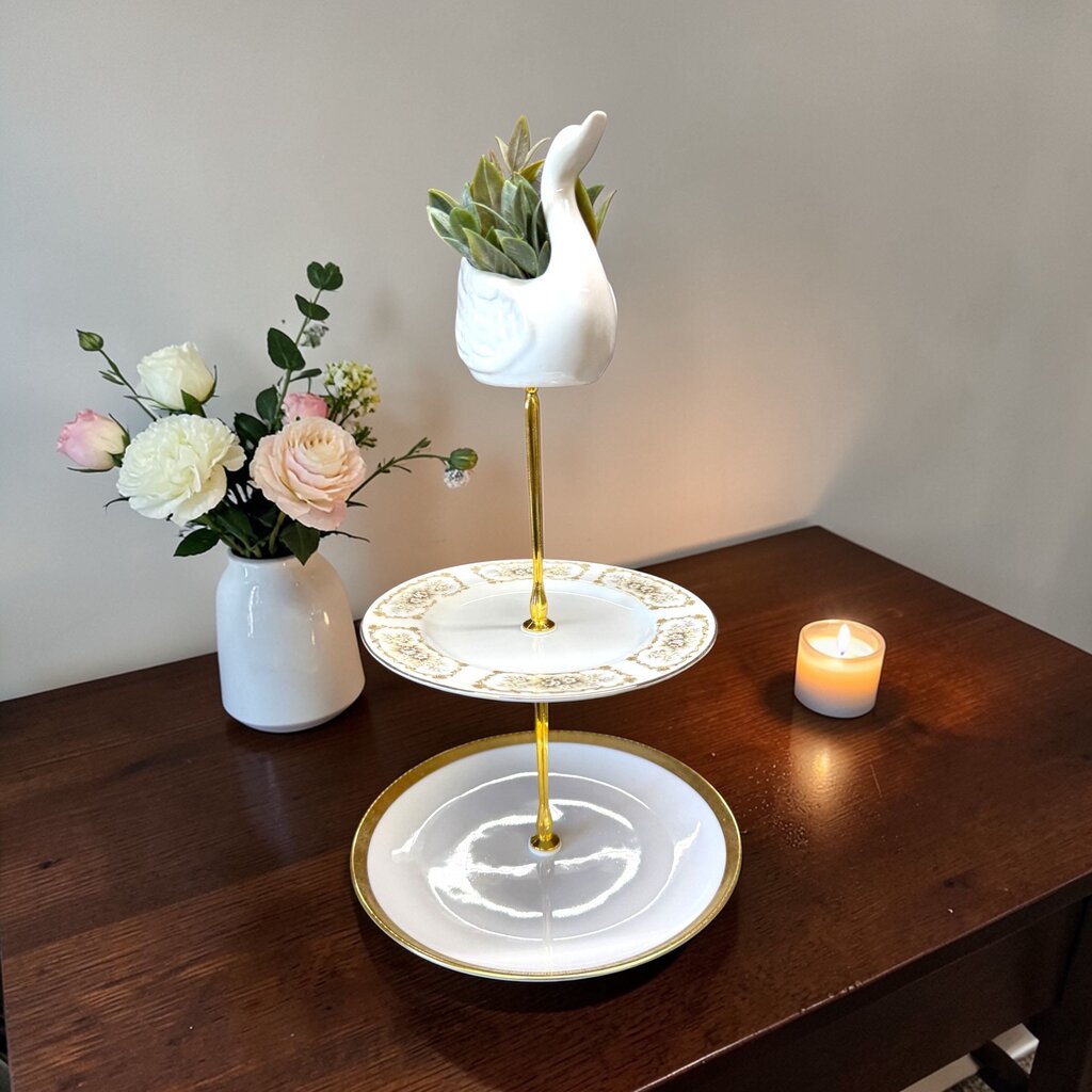 3 Tier Swan Tray