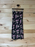 Black Floral Skirt