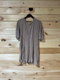 Mocha Short-Sleeved Short Romper