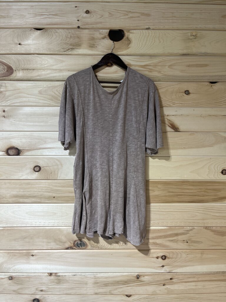 Mocha Short-Sleeved Short Romper