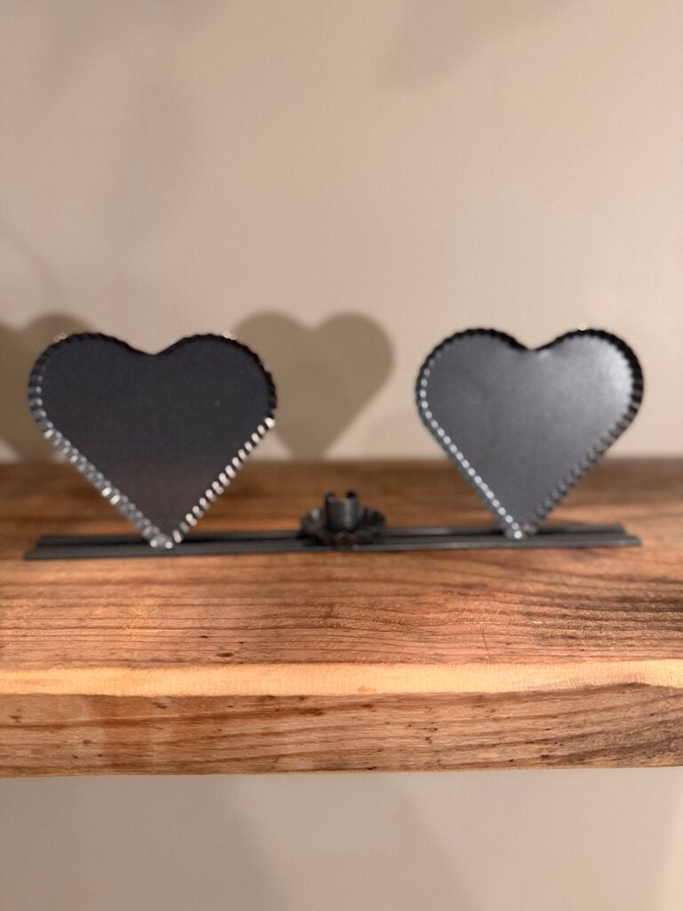 Metal Heart Candleholder