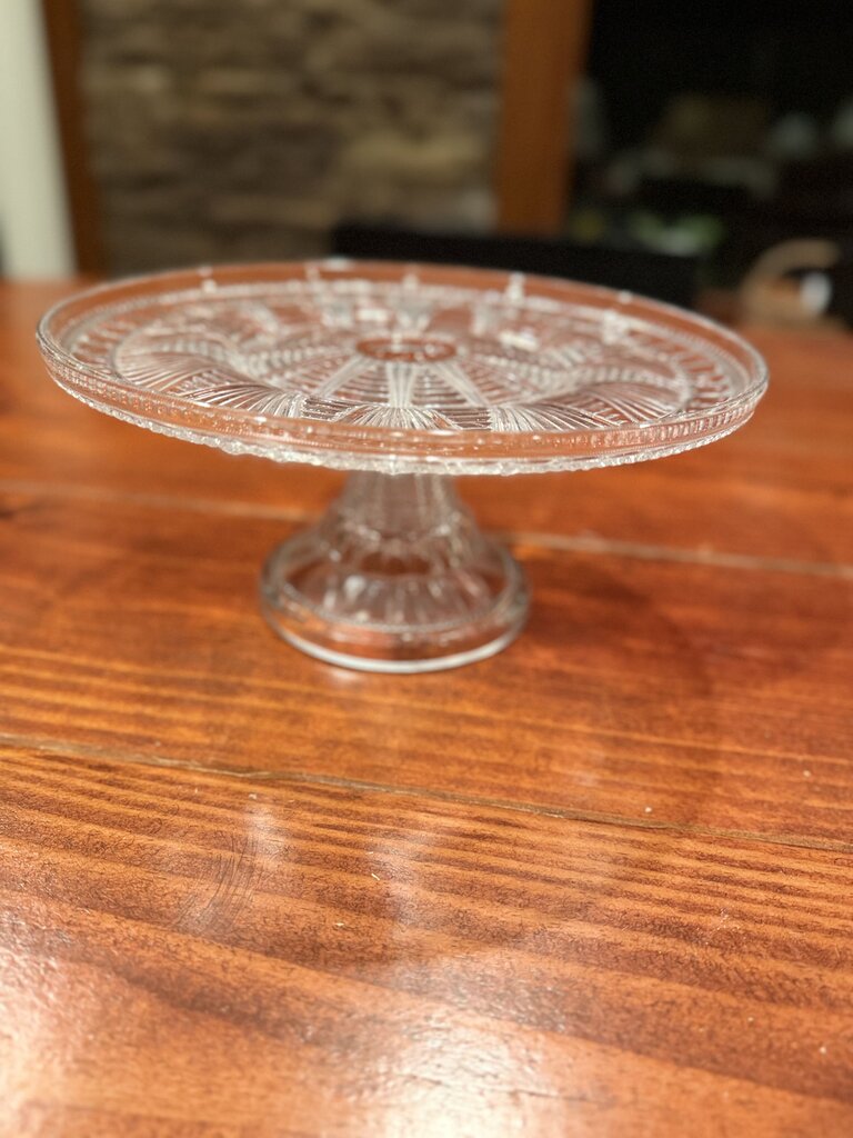 10" Glass Cake Stand