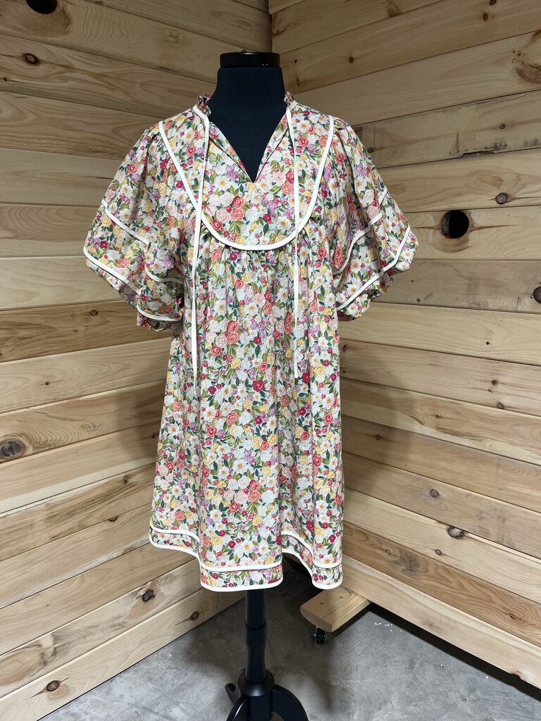 Floral Puff Sleeve Dress
