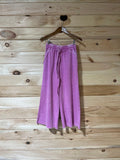 Mauve Fleece Cropped Pant