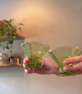 Uranium Glass Dessert Dish #1
